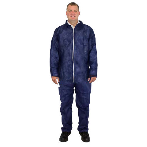 Safety Zone Coverall with Hood and Ankle Cuffs One Suit Size 2XL