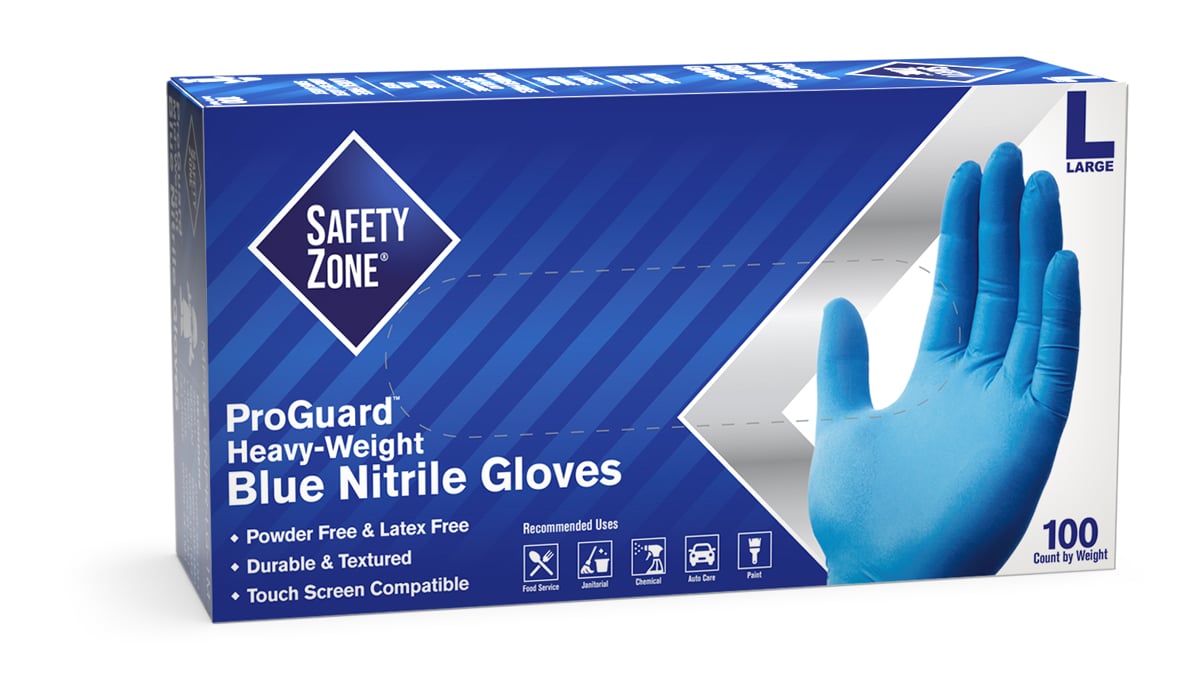 weight of 1 box of nitrile gloves