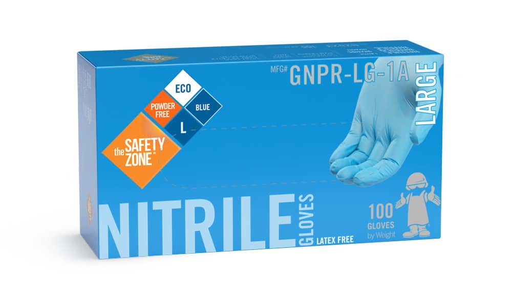 weight of 1 box of nitrile gloves